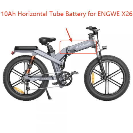 10Ah Horizontal Tube Battery for ENGWE X26