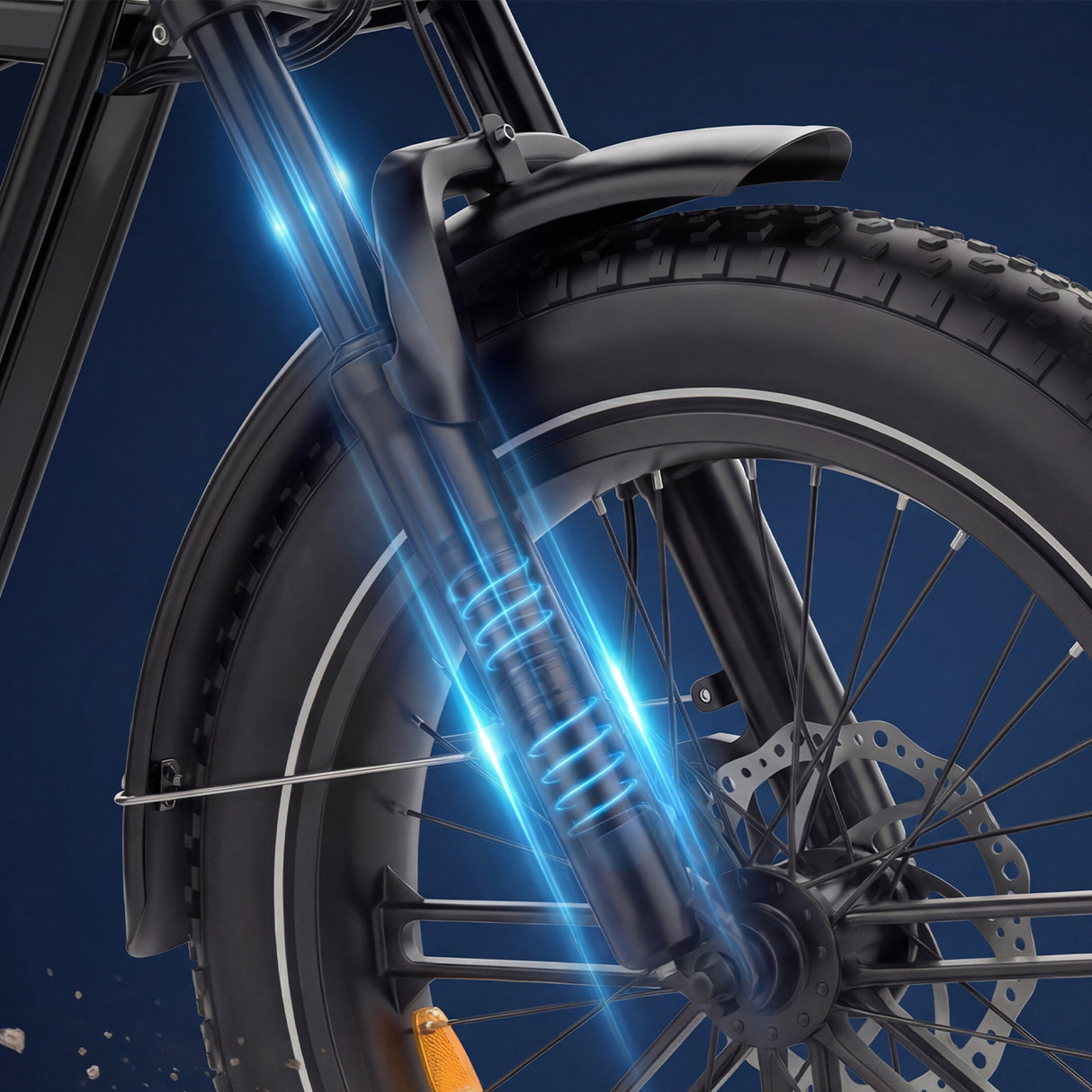 OVIVO HYPER GO Electric Bike 20x4.0” Fat Tires 120KM Range Dual Suspension