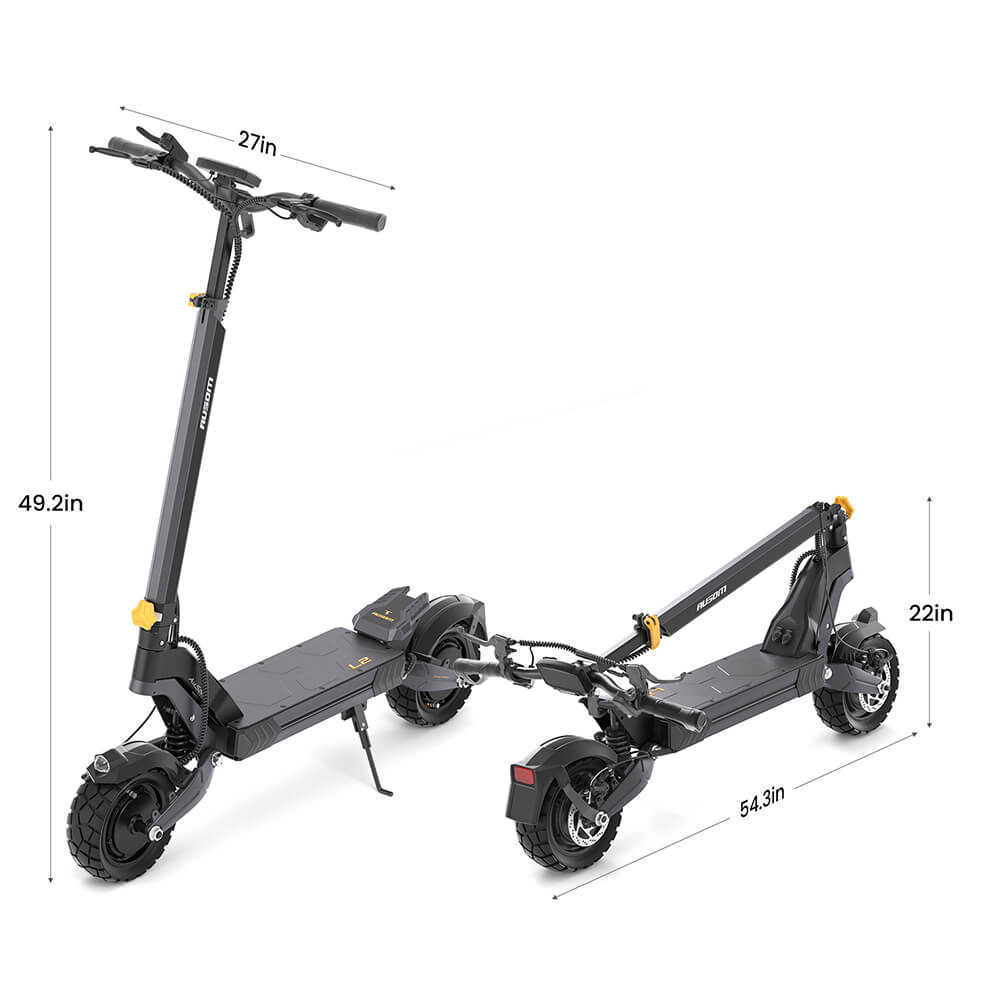 Ausom L2 Dual Motor Electric Scooter 800W*2 70KM Range 55Km/h Max Speed 48V 15.6Ah Battery