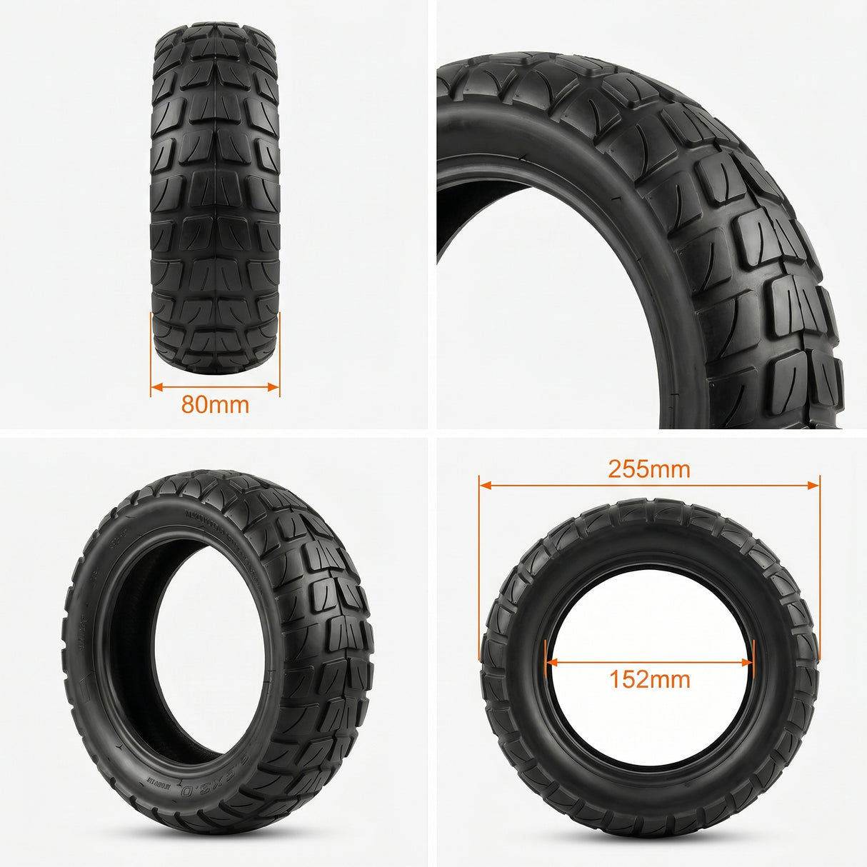 255*80 Off-Road Tire for Dualtron Spider & KuKirin G3 Pro