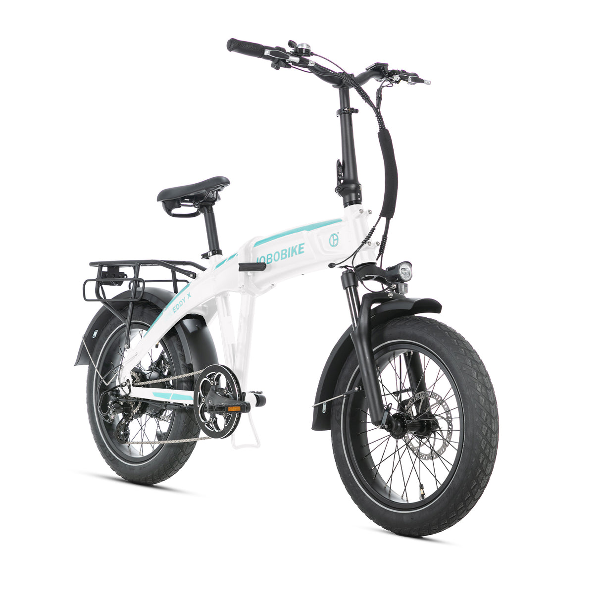 JOBOBIKE EddyX Folding Electric Bike 250W 80Nm Torque 20x3” Fat Tires