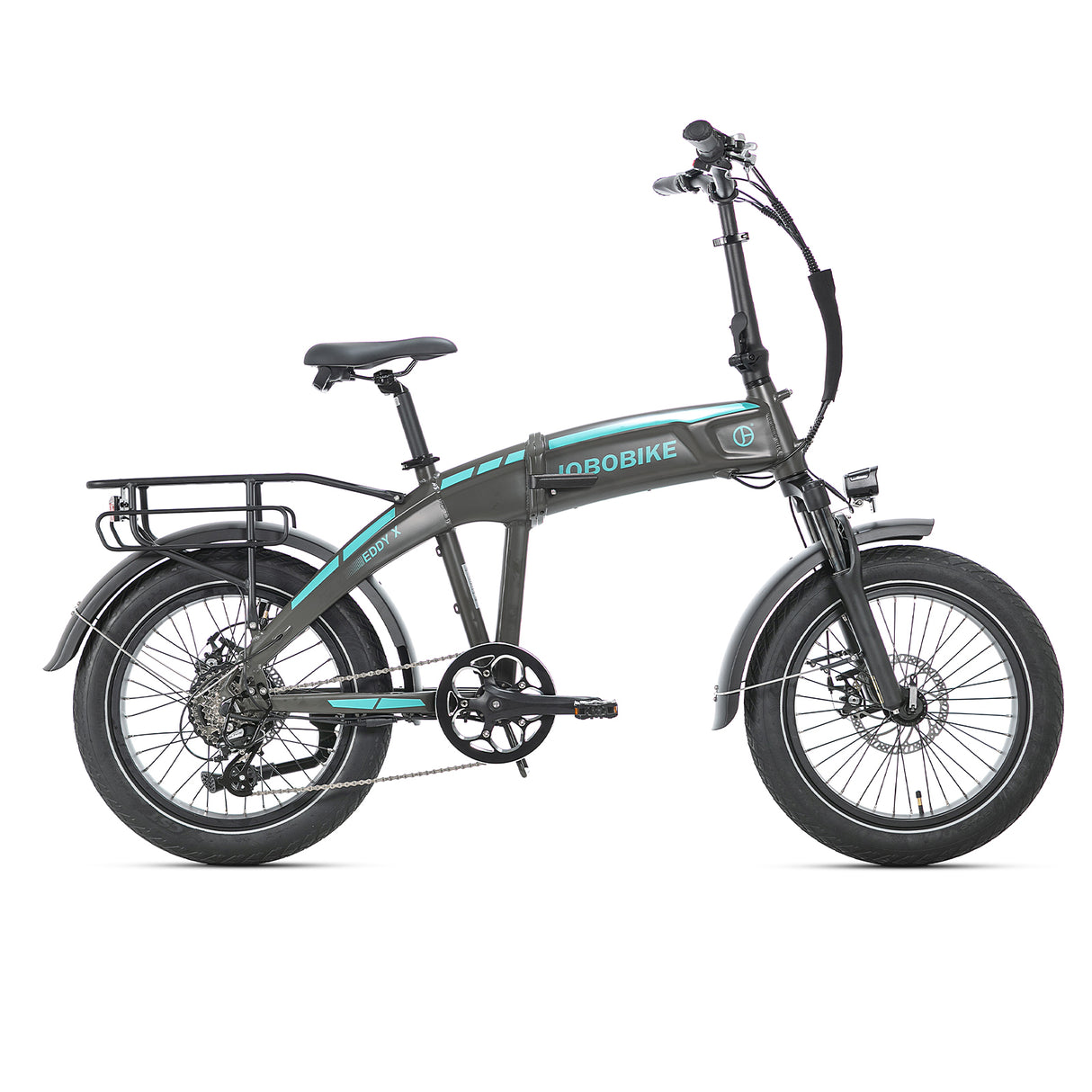JOBOBIKE EddyX Folding Electric Bike 250W 80Nm Torque 20x3” Fat Tires