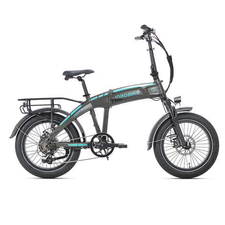 JOBOBIKE EddyX Folding Electric Bike 250W 80Nm Torque 20x3” Fat Tires