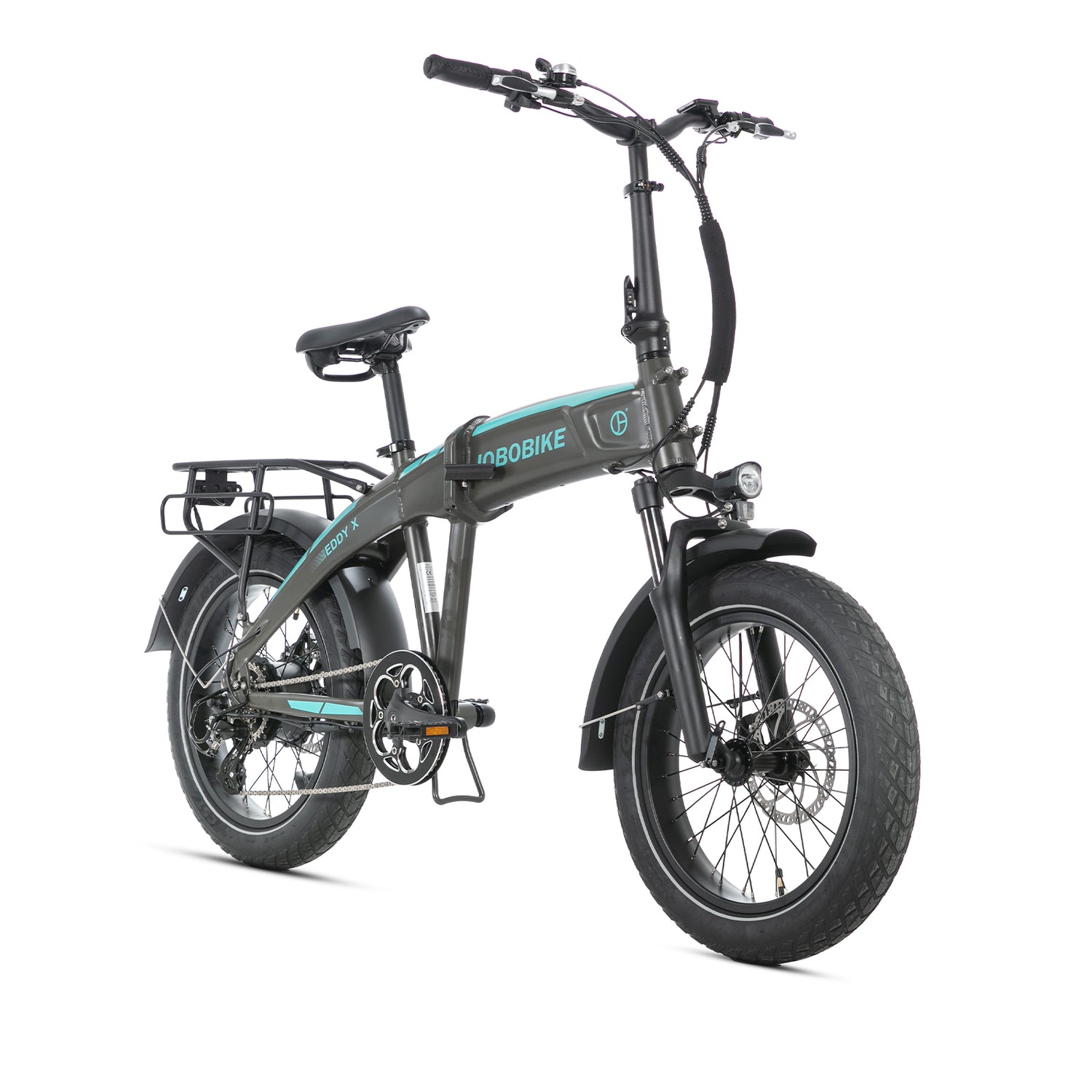 JOBOBIKE EddyX Folding Electric Bike 250W 80Nm Torque 20x3” Fat Tires