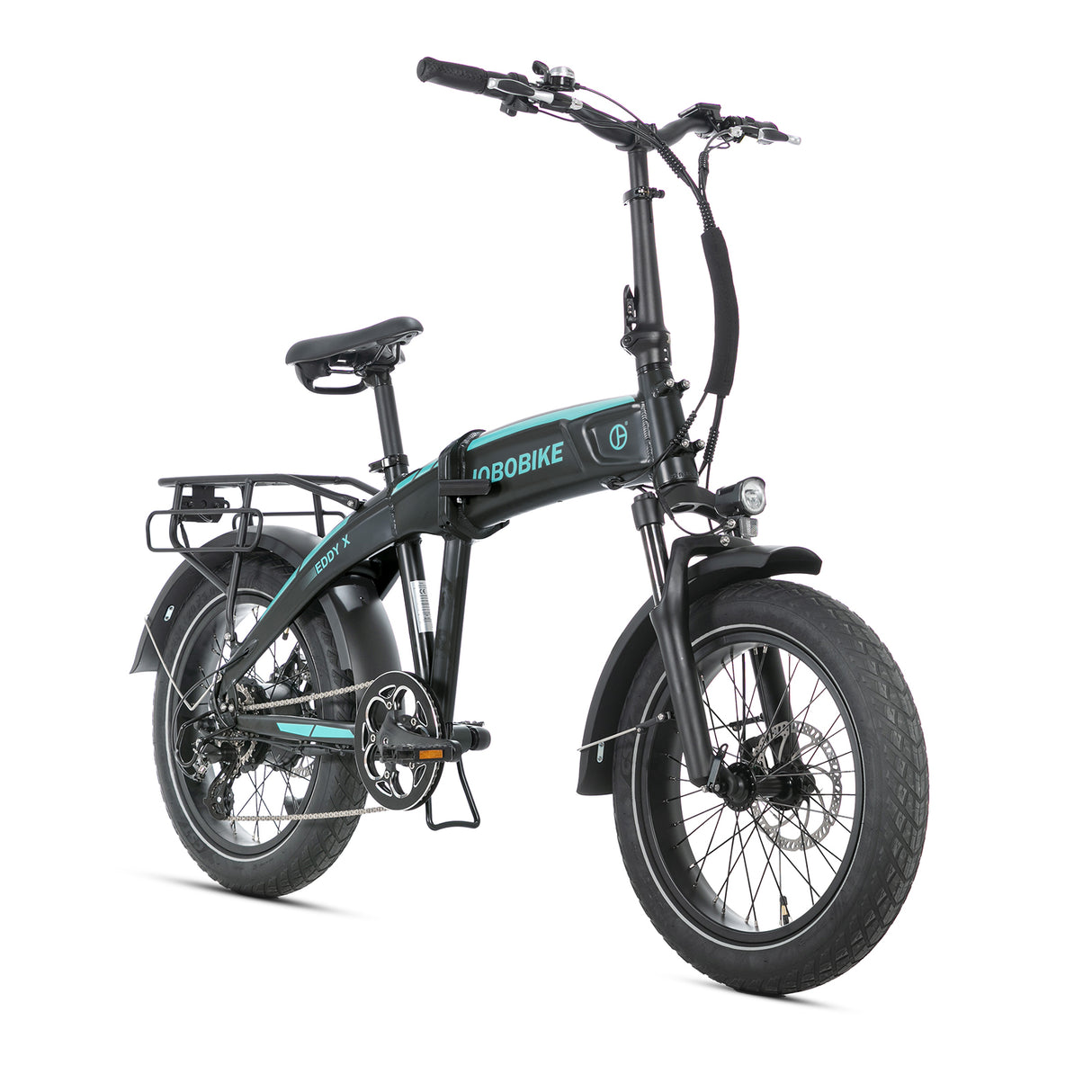 JOBOBIKE EddyX Folding Electric Bike 250W 80Nm Torque 20x3” Fat Tires