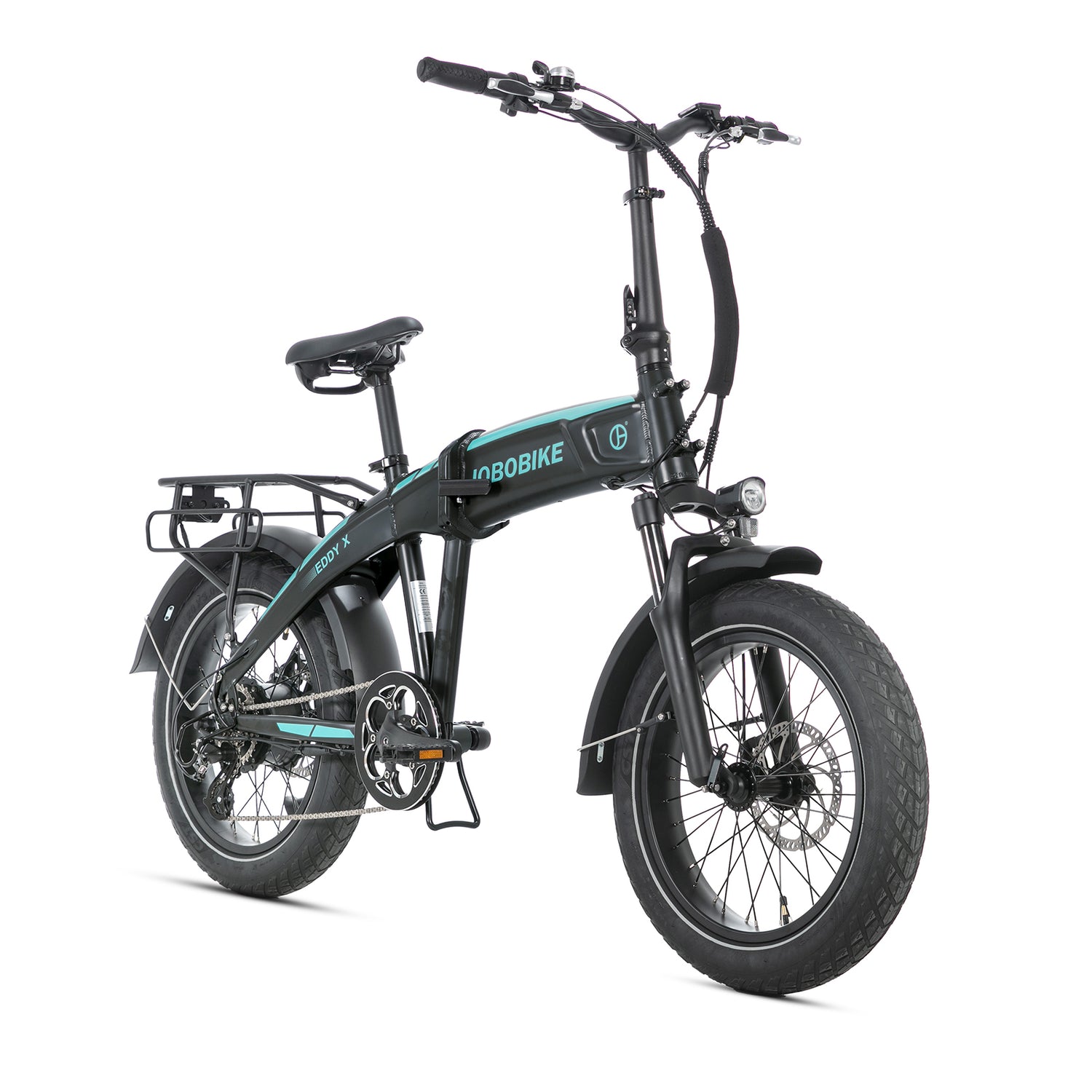 JOBOBIKE EddyX Folding Electric Bike 250W 80Nm Torque 20x3” Fat Tires