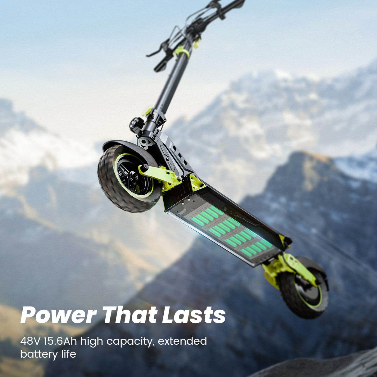 Trottinette électrique Isinwheel D2 : 1 000 W, autonomie de 55 km, vitesse maximale de 45 km/h, 48 V, batterie de 15,6 Ah.