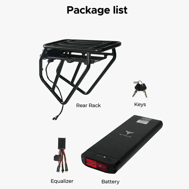 Batteria posteriore 48V13Ah per Engine Pro / Engine X + portapacchi posteriore ENGWE