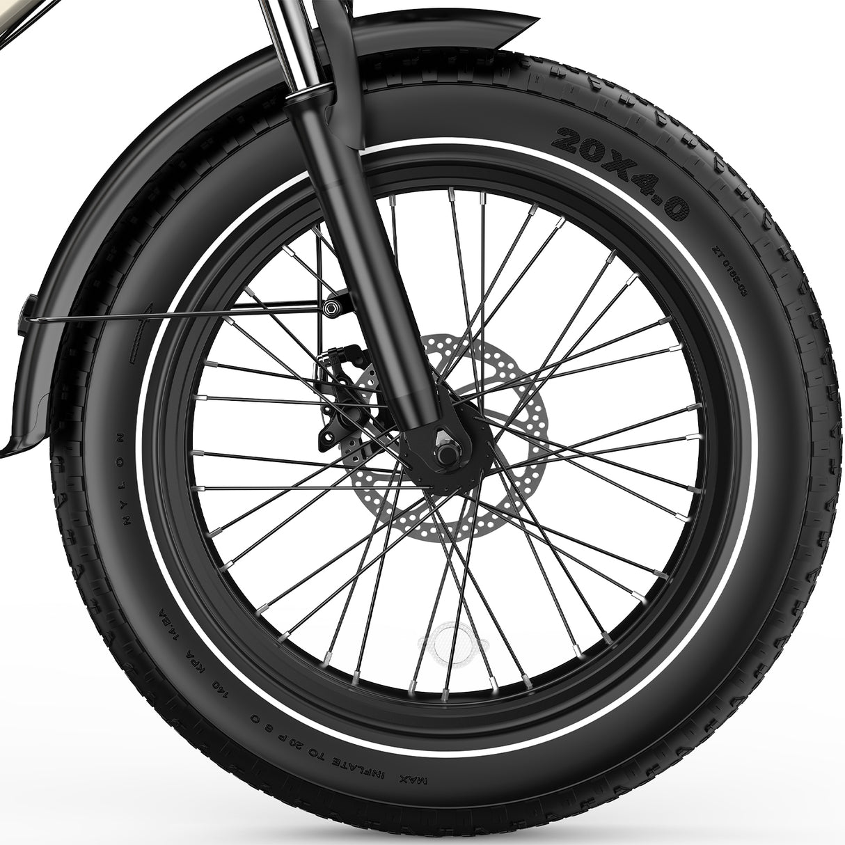 OVIVO HYPER GO Elektrofahrrad, 20x4,0" Fatbike-Reifen, 120 km Reichweite, Doppelfederung