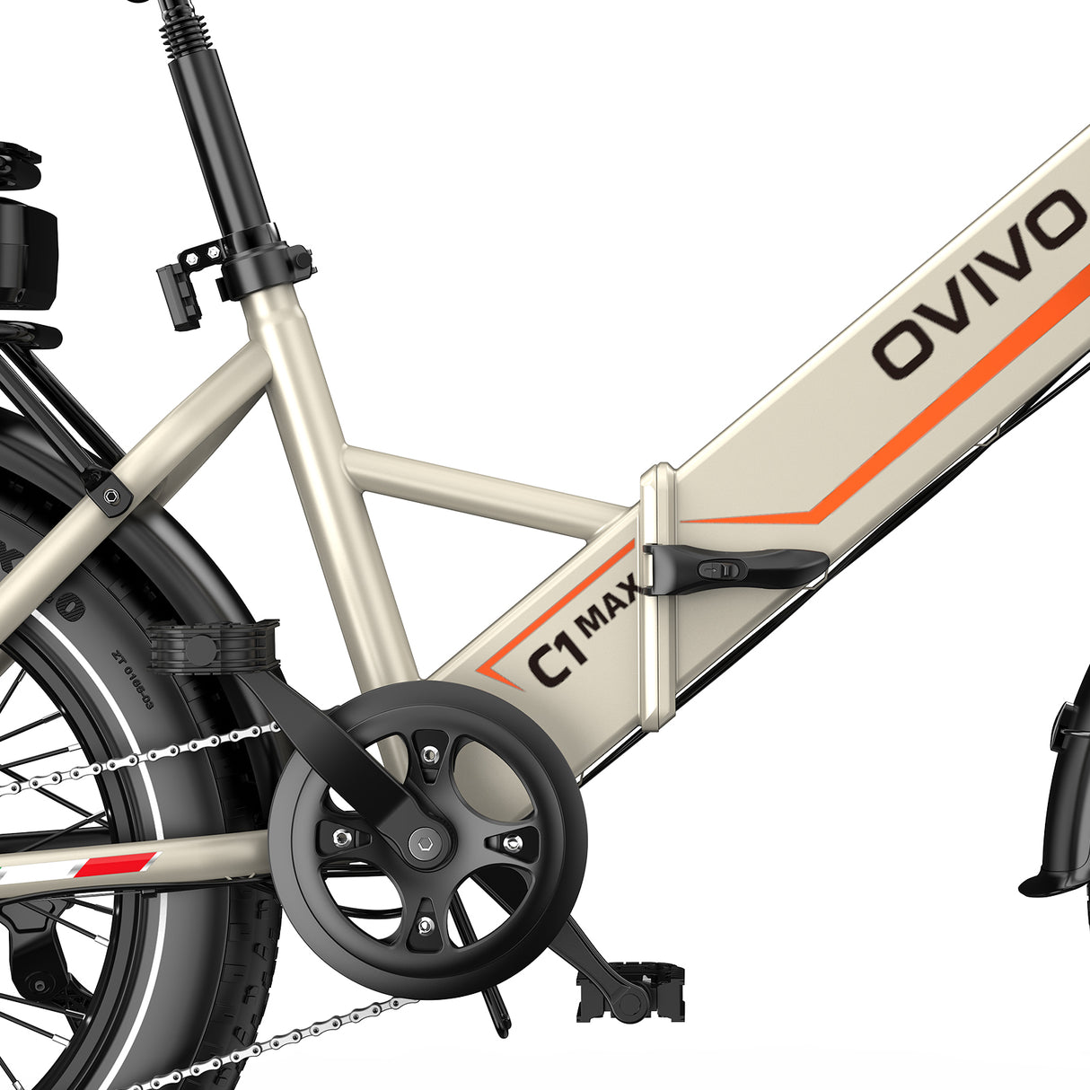 OVIVO HYPER GO Elektrofahrrad, 20x4,0" Fatbike-Reifen, 120 km Reichweite, Doppelfederung