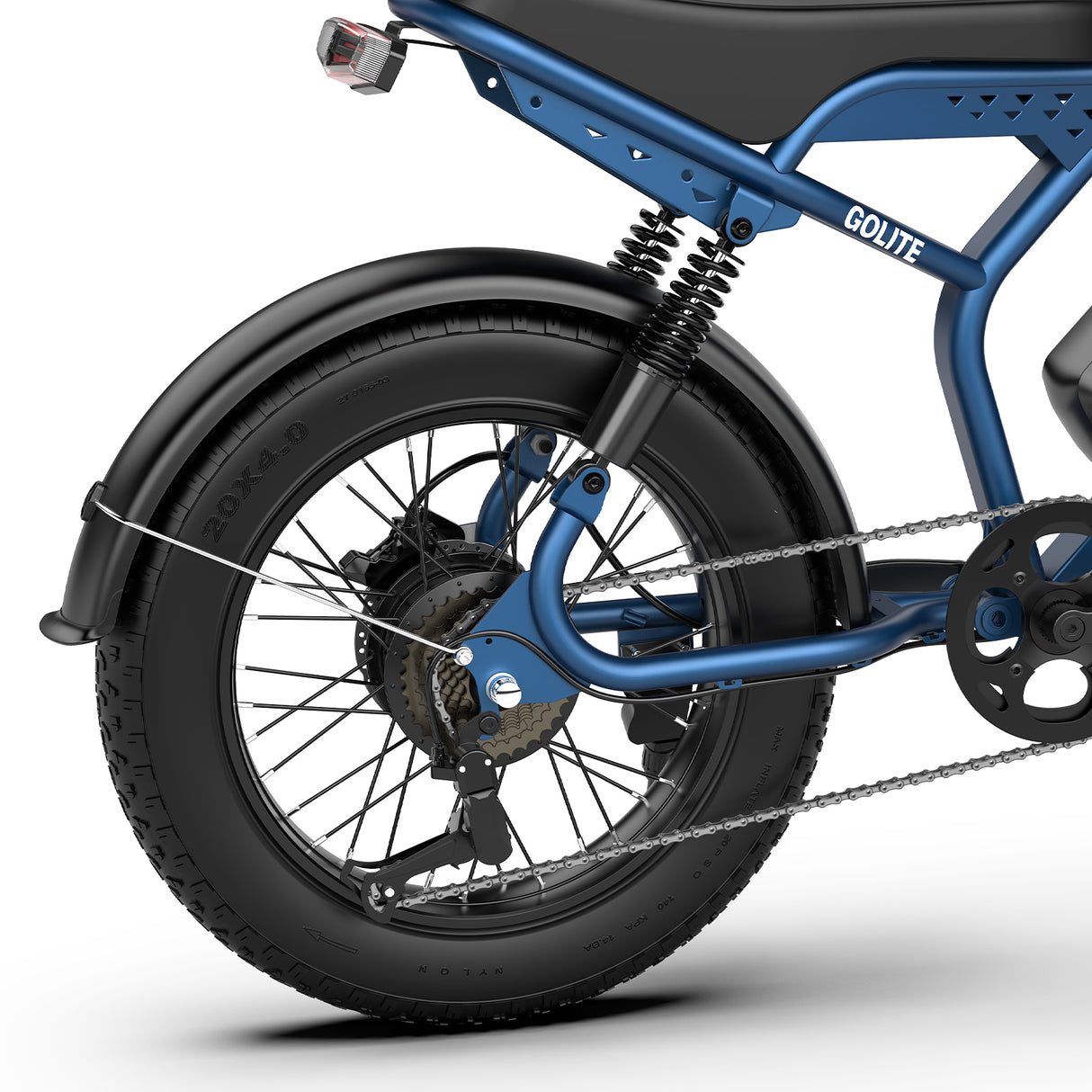 OVIVO HYPER GO Elektrofahrrad, 20x4,0" Fatbike-Reifen, 120 km Reichweite, Doppelfederung