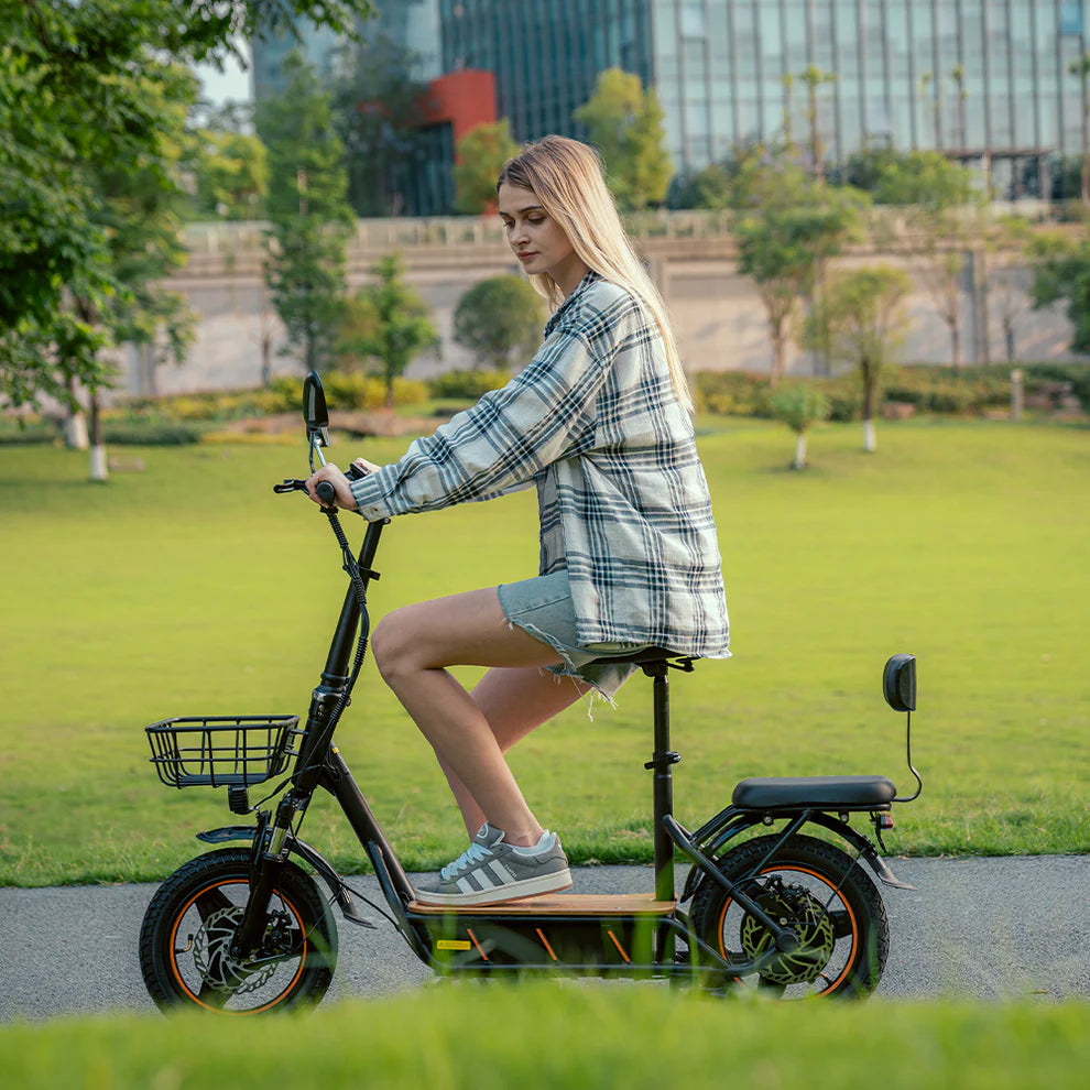 Kukirin C1 Pro Electric Scooter with Seat 500W 100KM Range 48V 26Ah Battery
