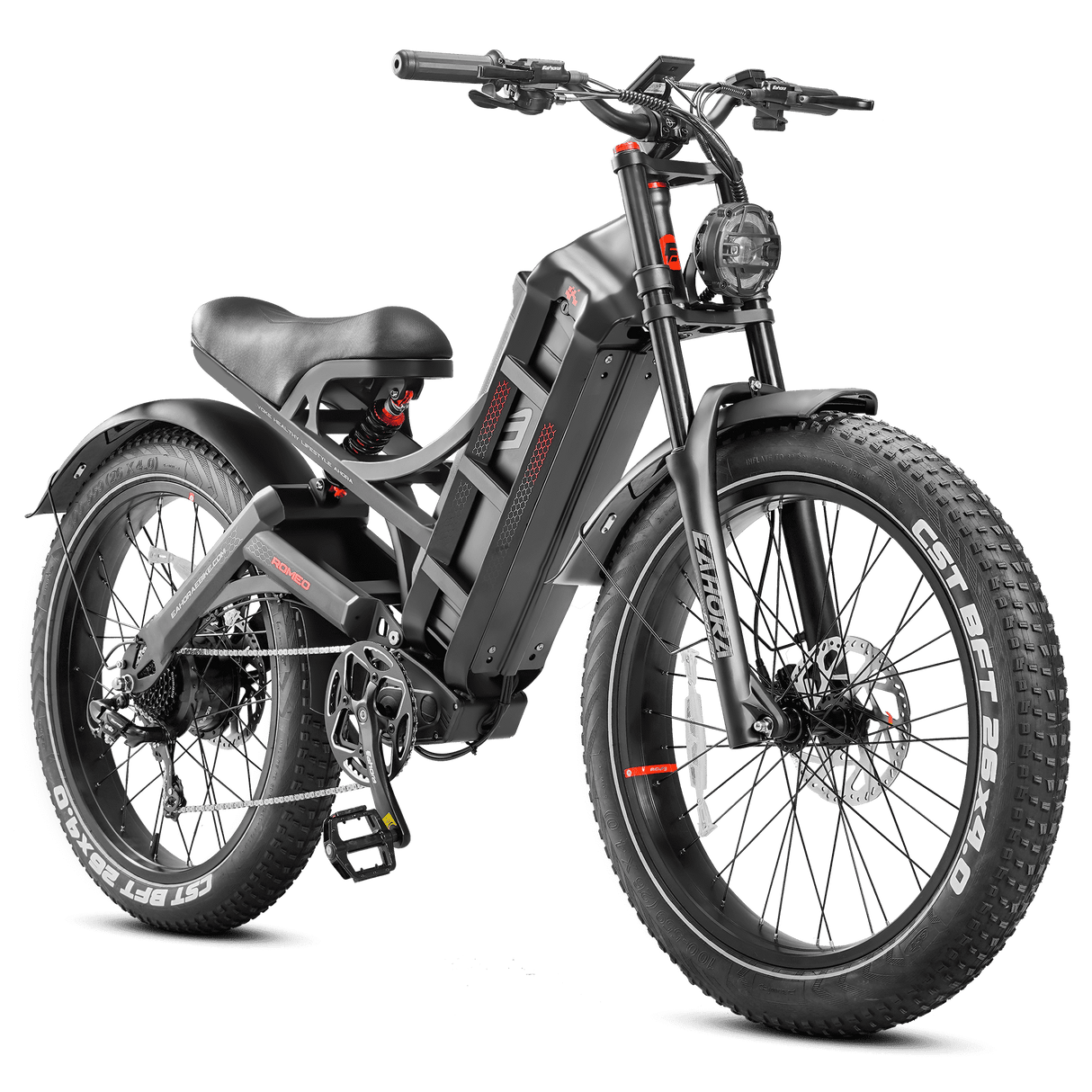 Eahora Romeo Pro 1200W Electric Bike 150KM+ Range 120Nm Torque Fat Tires