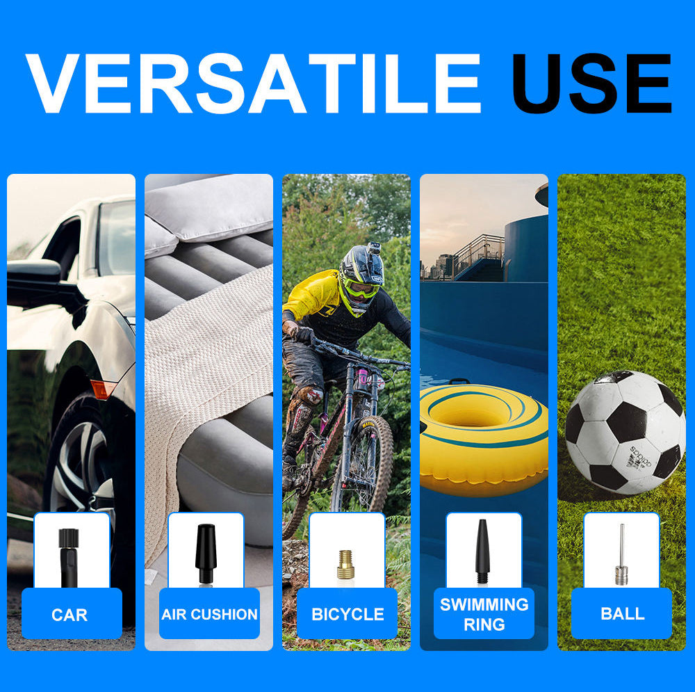 S62 Mini Portable Electric Air Pump Fast Inflation Auto Shut-Off