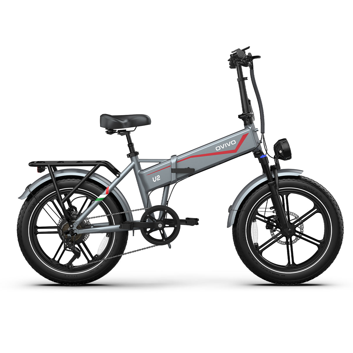 OVIVO HYPER GO Elektrofahrrad, 20x4,0" Fatbike-Reifen, 120 km Reichweite, Doppelfederung