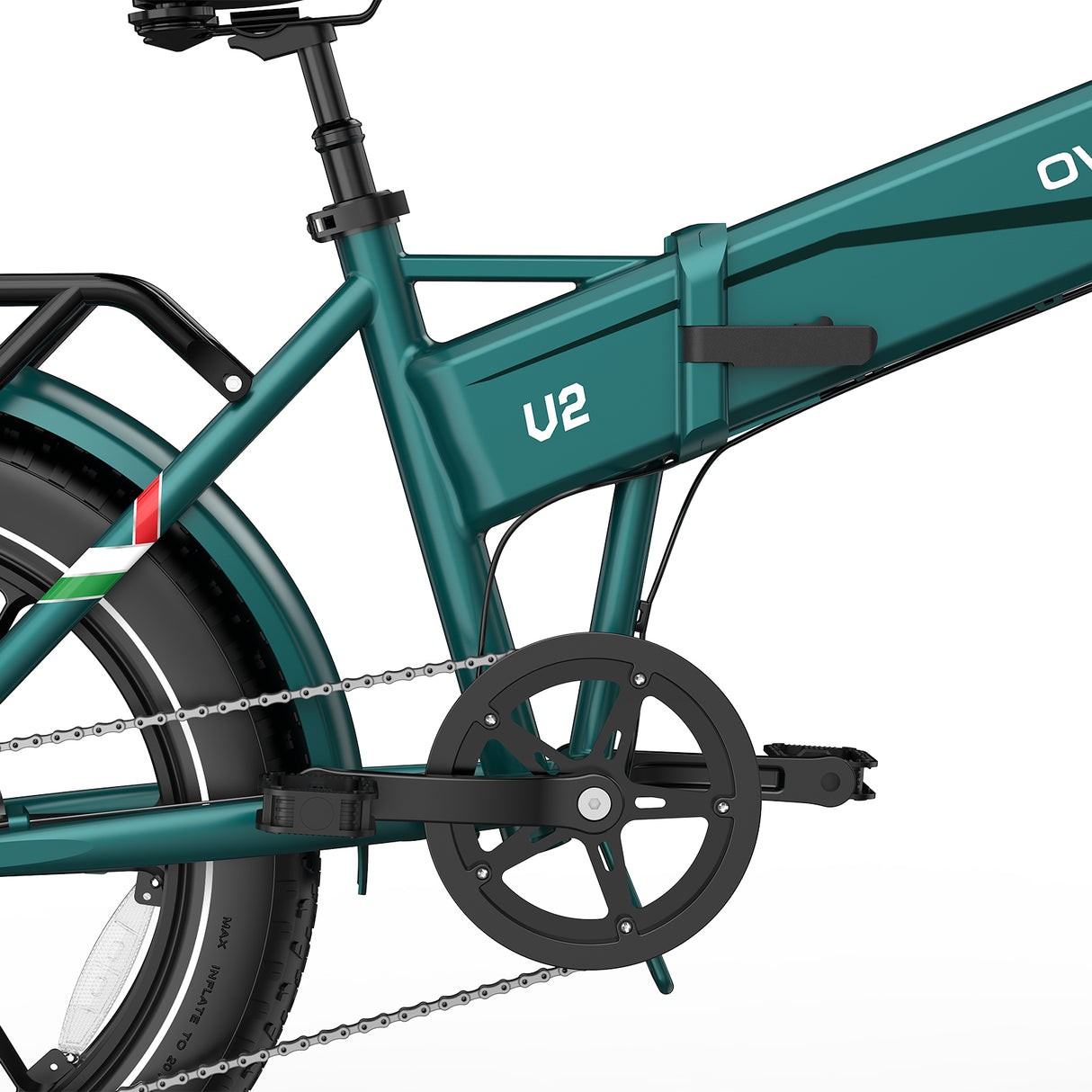 OVIVO HYPER GO Elektrofahrrad, 20x4,0" Fatbike-Reifen, 120 km Reichweite, Doppelfederung