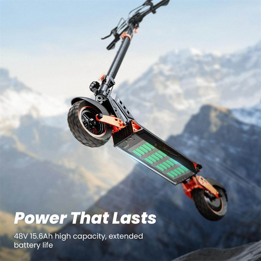 Isinwheel D2 Electric Scooter 1000W 55KM Range 45Km/h Max Speed 48V 15.6Ah