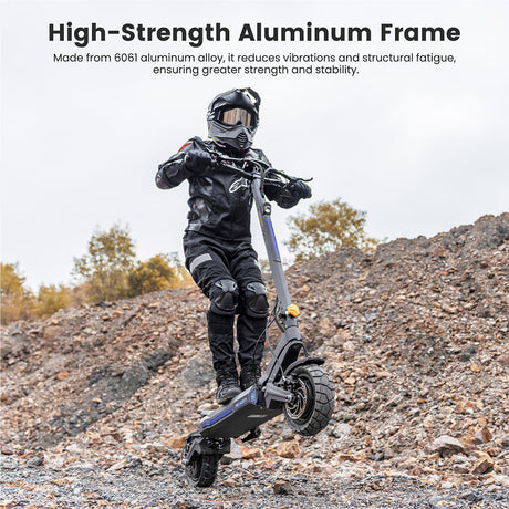 Ausom DT2 Pro Electric Scooter 1100W*2 Motor 115KM Range 68Km/h Max Speed 52V 23.4Ah Battery