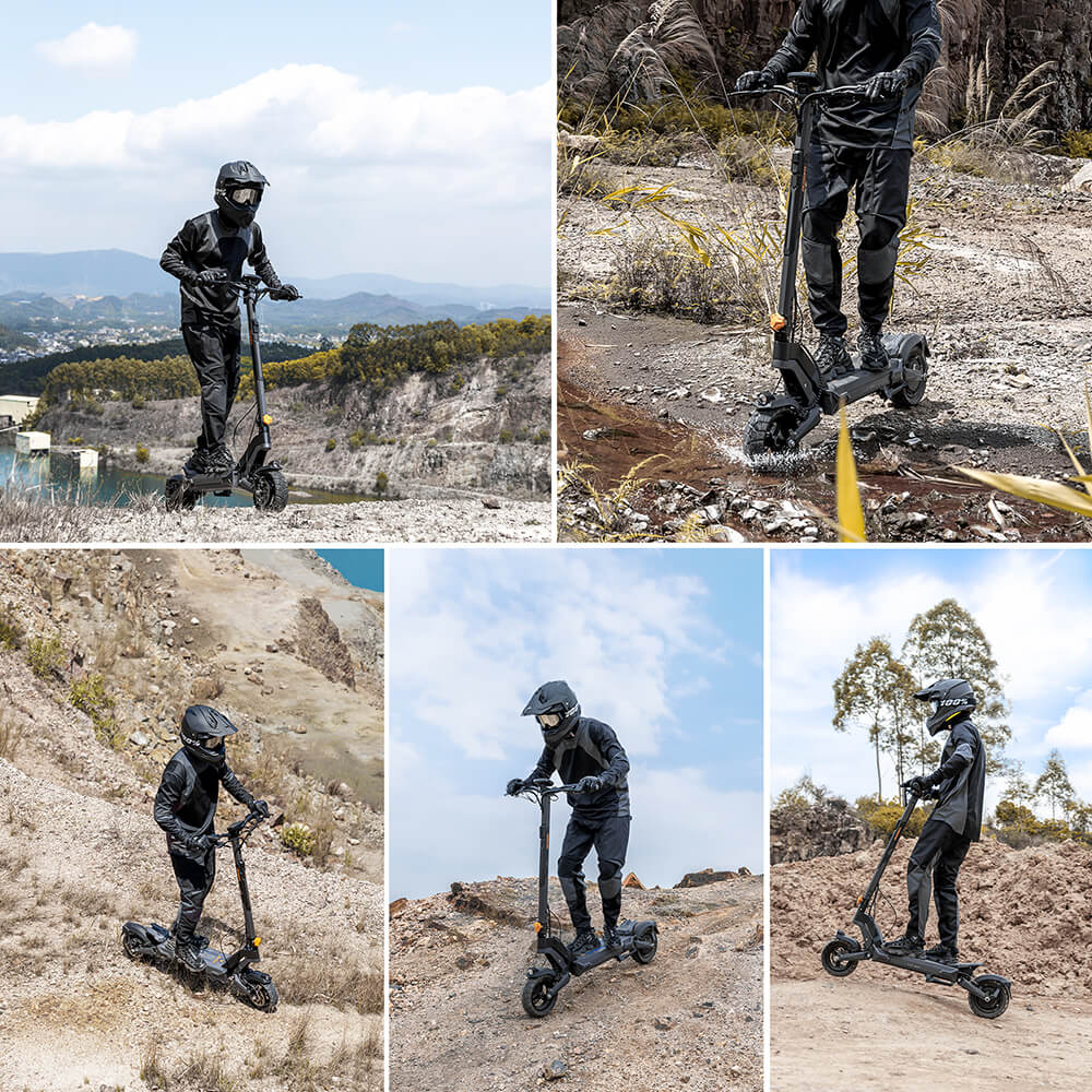 Ausom L2 Max Dual Motor Electric Scooter 1000W*2 90KM Range 65Km/h Max Speed 48V 20.8Ah Battery