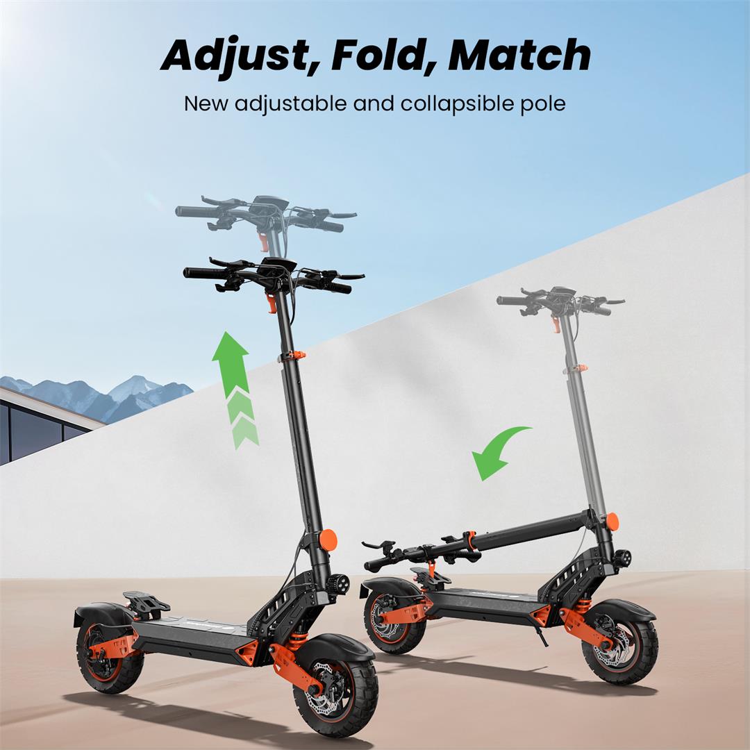 Isinwheel D2 Electric Scooter 1000W 55KM Range 45Km/h Max Speed 48V 15.6Ah