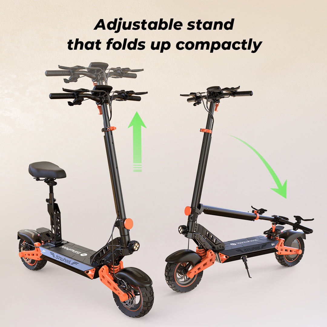 Isinwheel D2 PLUS Electric Scooter 1000W 65KM Range 45Km/h Max Speed 48V 20Ah