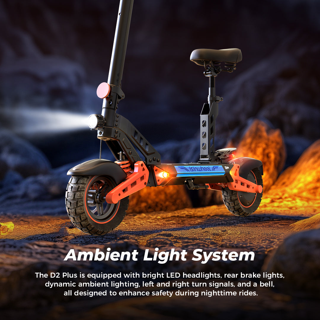 Isinwheel D2 PLUS Electric Scooter 1000W 65KM Range 45Km/h Max Speed 48V 20Ah