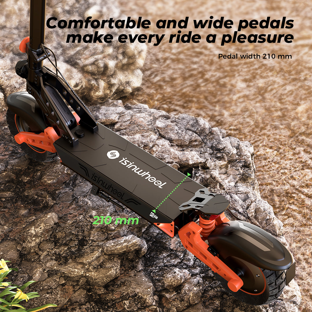 Isinwheel D2 PLUS Electric Scooter 1000W 65KM Range 45Km/h Max Speed 48V 20Ah