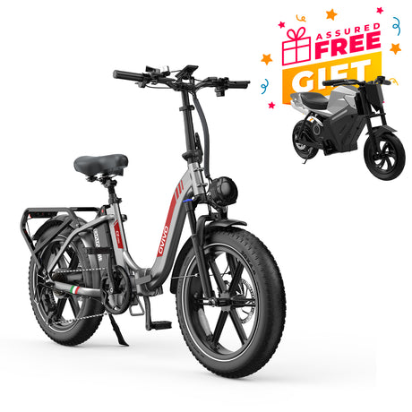 OVIVO C2 Pro Folding Electric Bike 250W 120KM Range 48V 18Ah Battery 20x4.0" Fat Tire