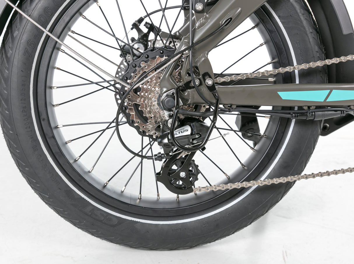 JOBOBIKE EddyX Folding Electric Bike 250W 80Nm Torque 20x3” Fat Tires