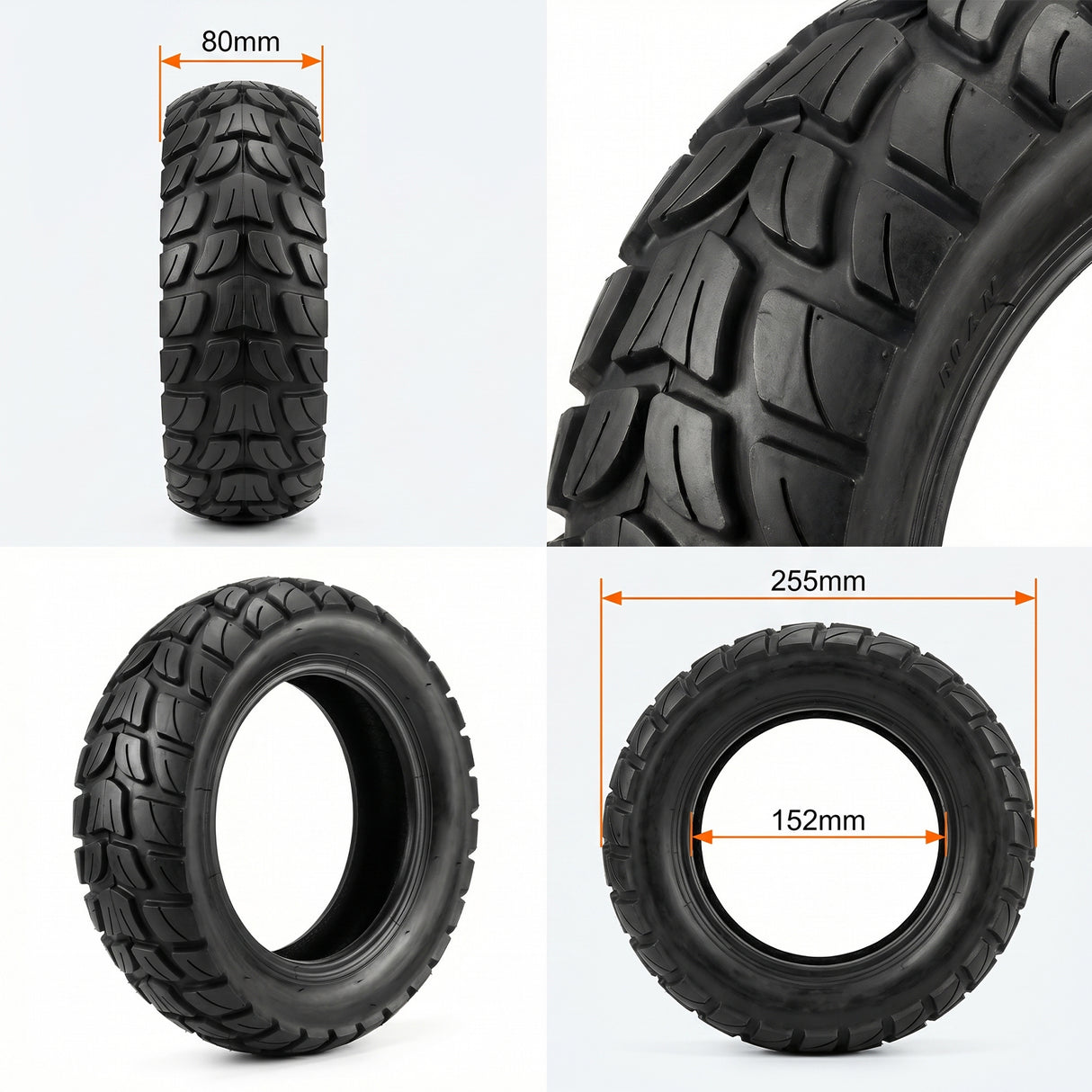 80/65-6 Off-Road Tire for KuKirin G2 Max & Dualtron Spider