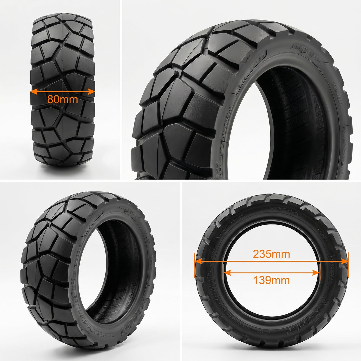 9*3-5.5 Off-Road Tubeless Tire for KuKirin G2 Pro - 9x3