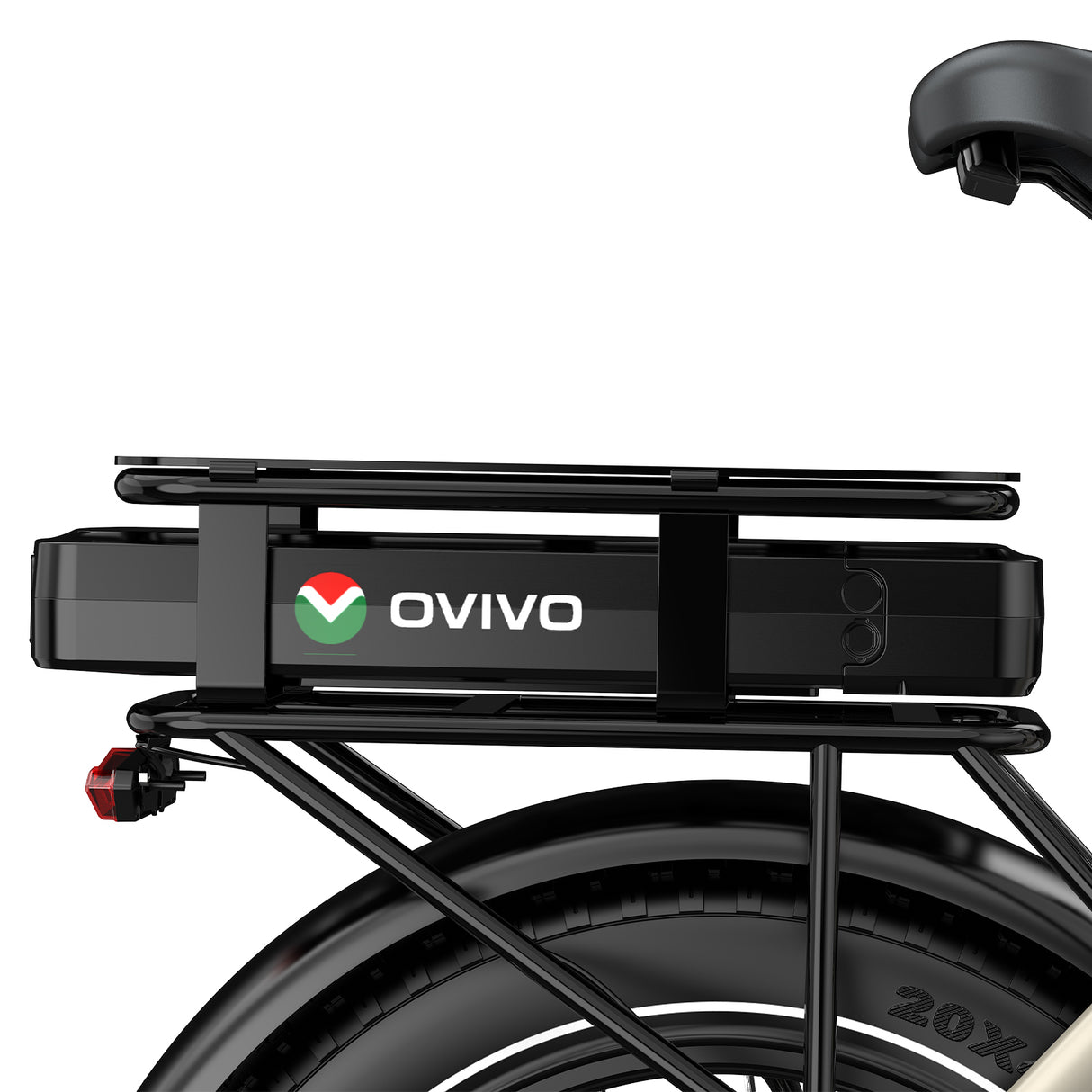 OVIVO HYPER GO Elektrofahrrad, 20x4,0" Fatbike-Reifen, 120 km Reichweite, Doppelfederung