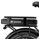 OVIVO HYPER GO Elektrofahrrad, 20x4,0" Fatbike-Reifen, 120 km Reichweite, Doppelfederung