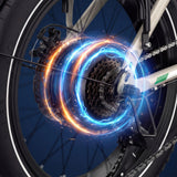 OVIVO HYPER GO Elektrofahrrad, 20x4,0" Fatbike-Reifen, 120 km Reichweite, Doppelfederung