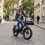 OVIVO HYPER GO Elektrofahrrad, 20x4,0" Fatbike-Reifen, 120 km Reichweite, Doppelfederung