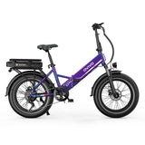 OVIVO HYPER GO Elektrofahrrad, 20x4,0" Fatbike-Reifen, 120 km Reichweite, Doppelfederung