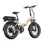 OVIVO HYPER GO Elektrofahrrad, 20x4,0" Fatbike-Reifen, 120 km Reichweite, Doppelfederung