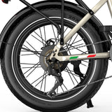 OVIVO HYPER GO Elektrofahrrad, 20x4,0" Fatbike-Reifen, 120 km Reichweite, Doppelfederung