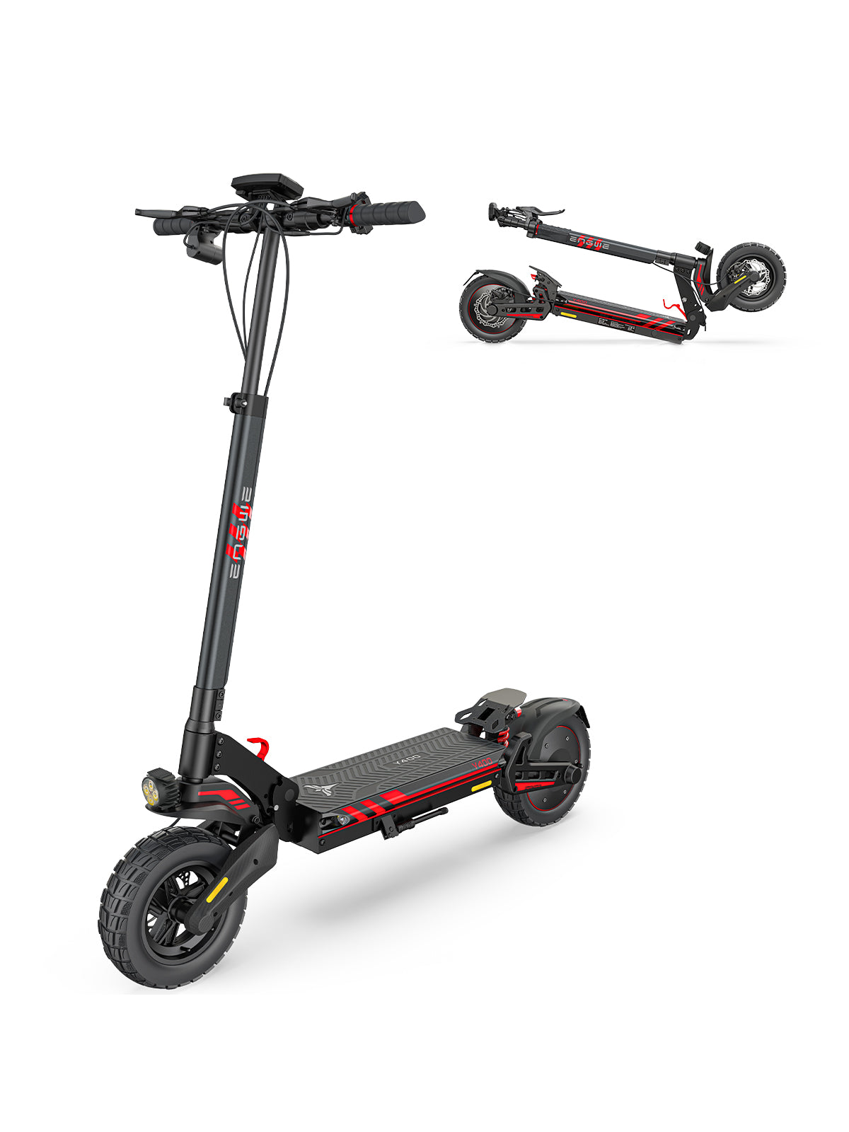 ENGWE Y400 Foldable Electric Scooter 10" Fat Tires 40KM Range