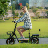 Kukirin C1 Pro Electric Scooter with Seat 500W 100KM Range 48V 26Ah Battery