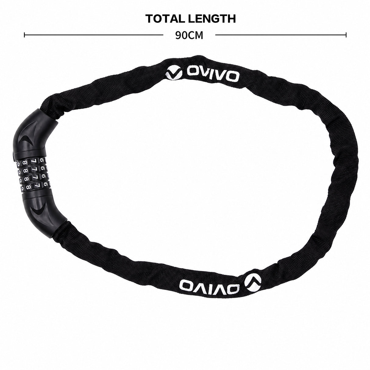 OVIVO Combination Lock 90cm for Ebike & Scooter