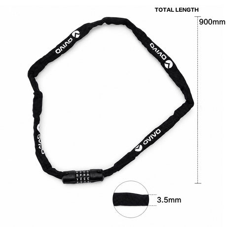 OVIVO Combination Lock 90cm for Ebike & Scooter
