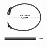 OVIVO Combination Lock 90cm for Ebike & Scooter
