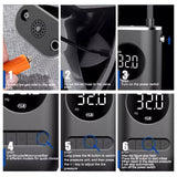 S62 Mini Portable Electric Air Pump Fast Inflation Auto Shut-Off