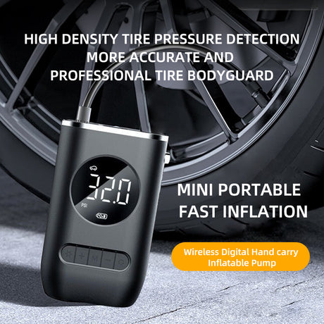S62 Mini Portable Electric Air Pump Fast Inflation Auto Shut-Off