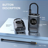 S62 Mini Portable Electric Air Pump Fast Inflation Auto Shut-Off