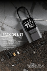 S72 Mini Portable Electric Air Pump Fast Inflation Auto Shut-Off