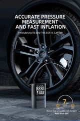 S72 Mini Portable Electric Air Pump Fast Inflation Auto Shut-Off