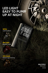 S72 Mini Portable Electric Air Pump Fast Inflation Auto Shut-Off