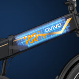 OVIVO HYPER GO Elektrofahrrad, 20x4,0" Fatbike-Reifen, 120 km Reichweite, Doppelfederung